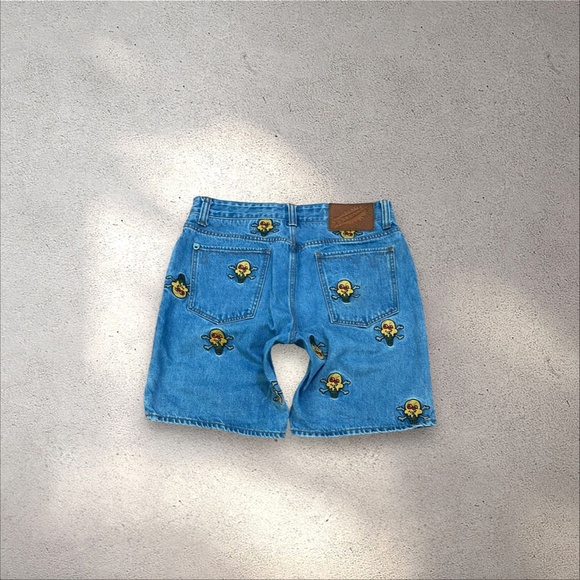 Rare Billionaire Boys Club Ice Cream Soft Serve Denim Shorts - Picture 2 of 9